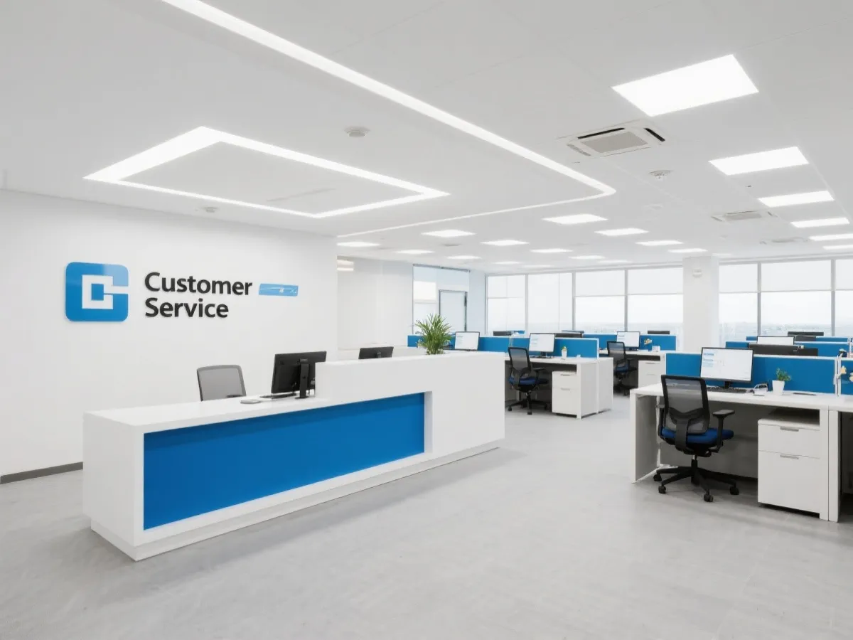 客服办公环境示意图